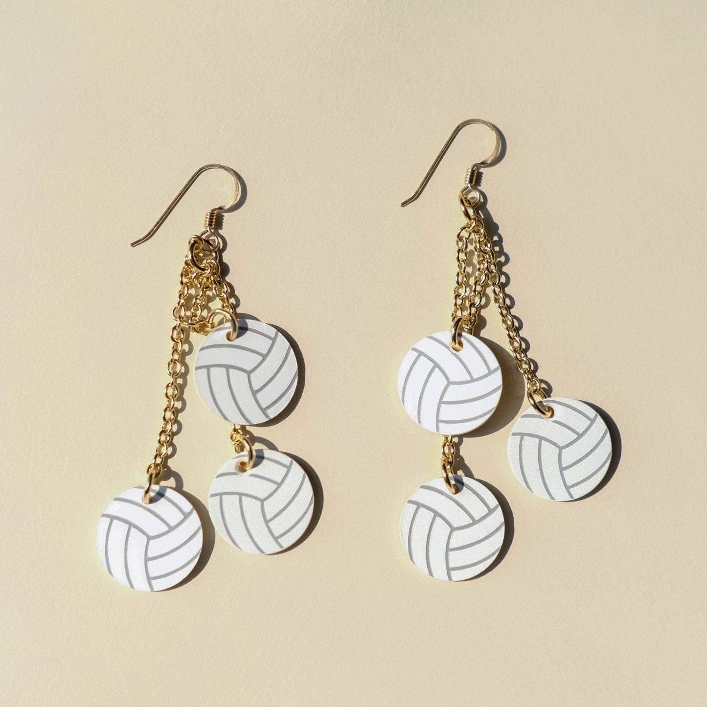 Now Serving Volleyball Dangle Earrings