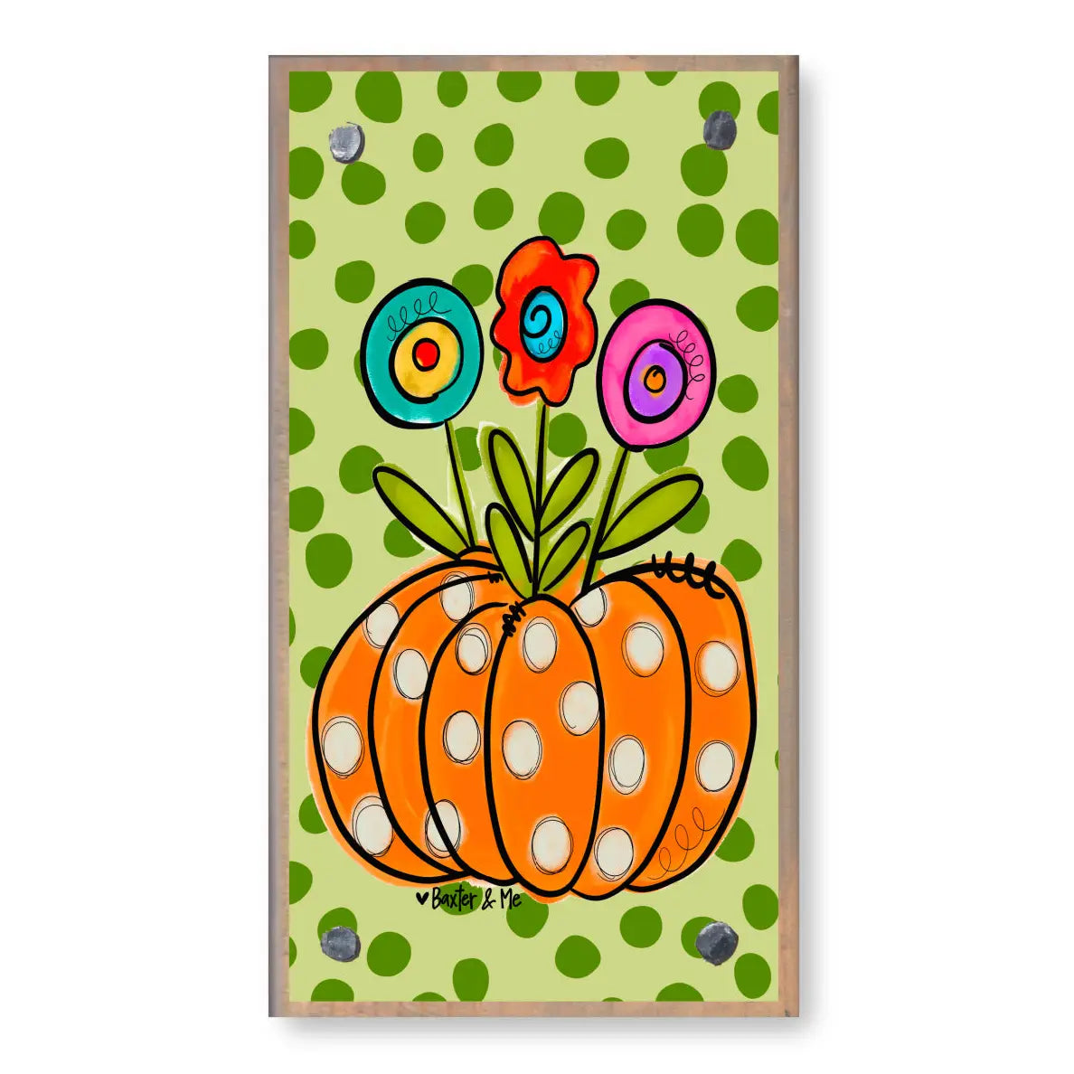 Dottie Bloom Pumpkin Happy Block