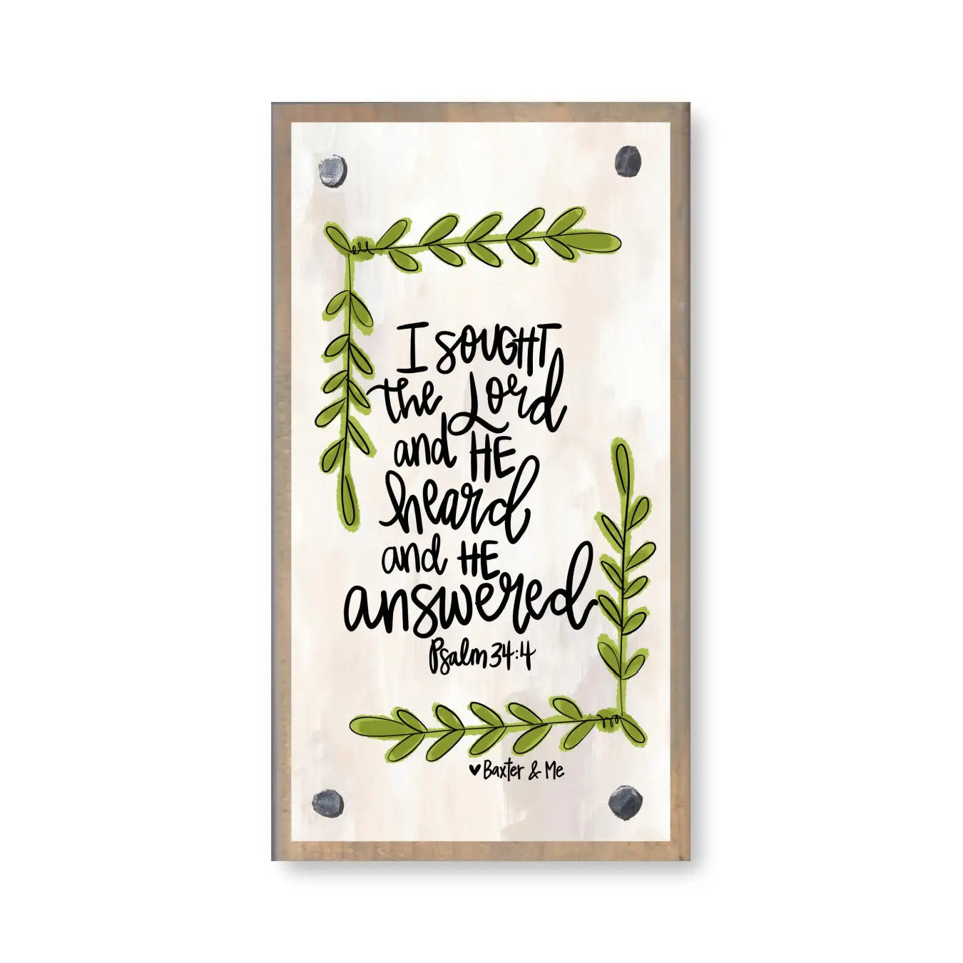 Sought the Lord Driftwood Happy Block