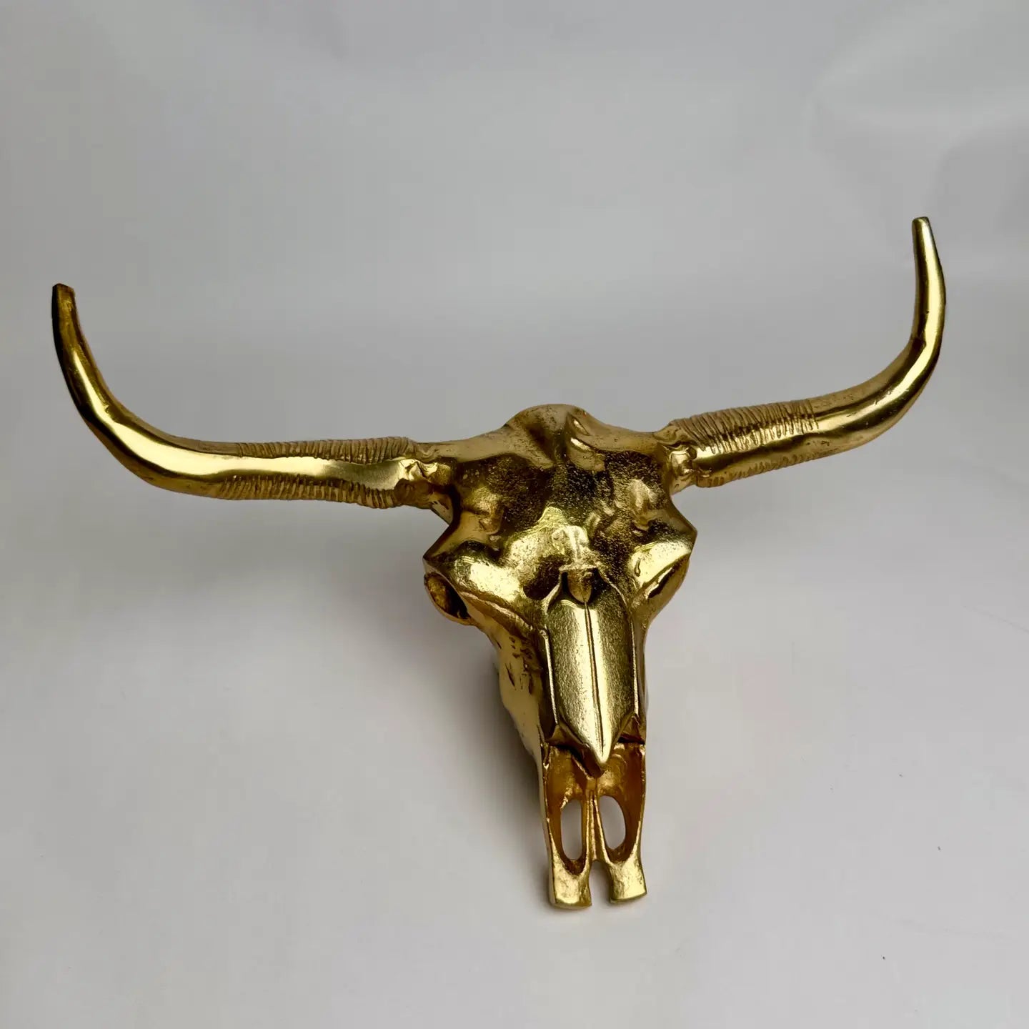 Gold Bull Head Wall Decor