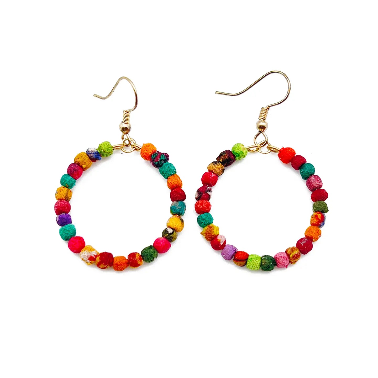 Small Saree Hoop Earrings