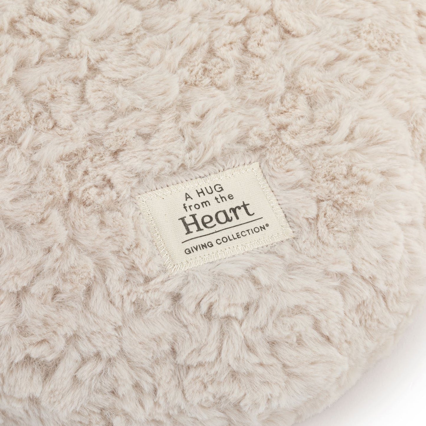 Snuggle Heart Cream Weighted Pillow