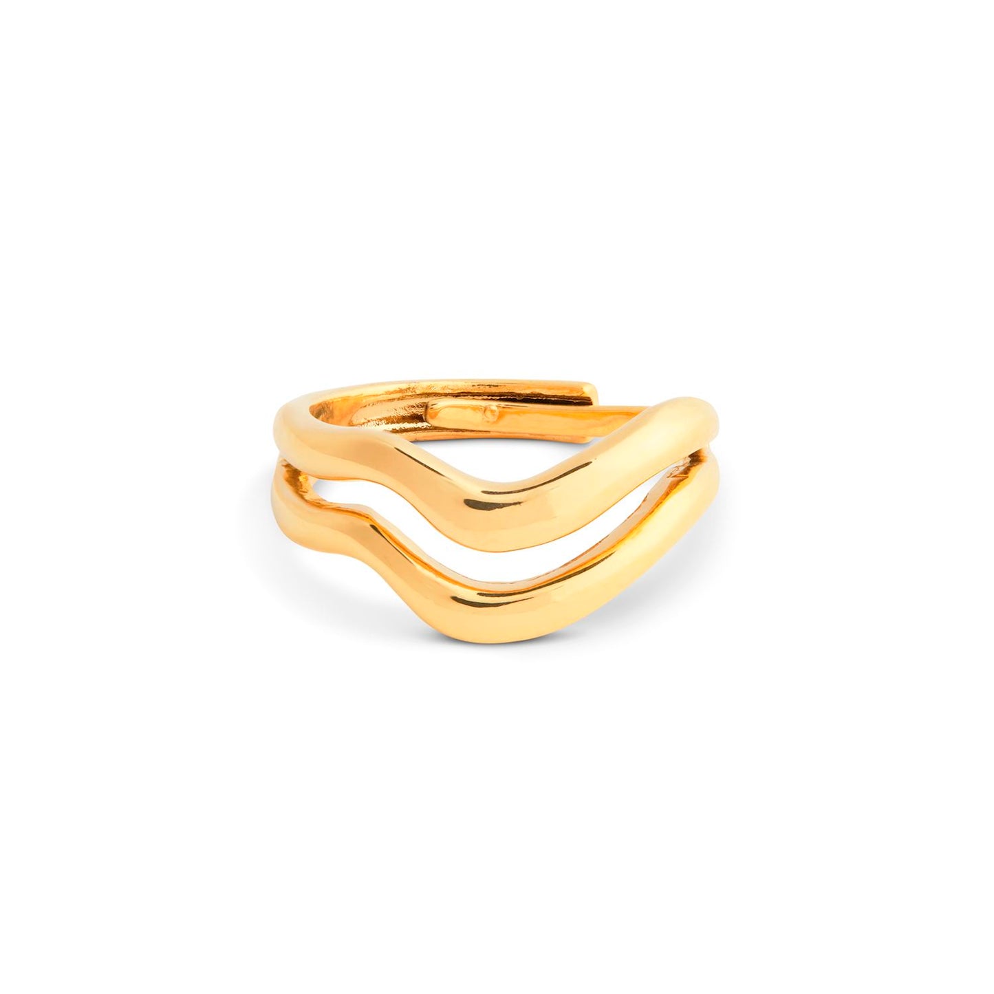 Gold Wave Ring