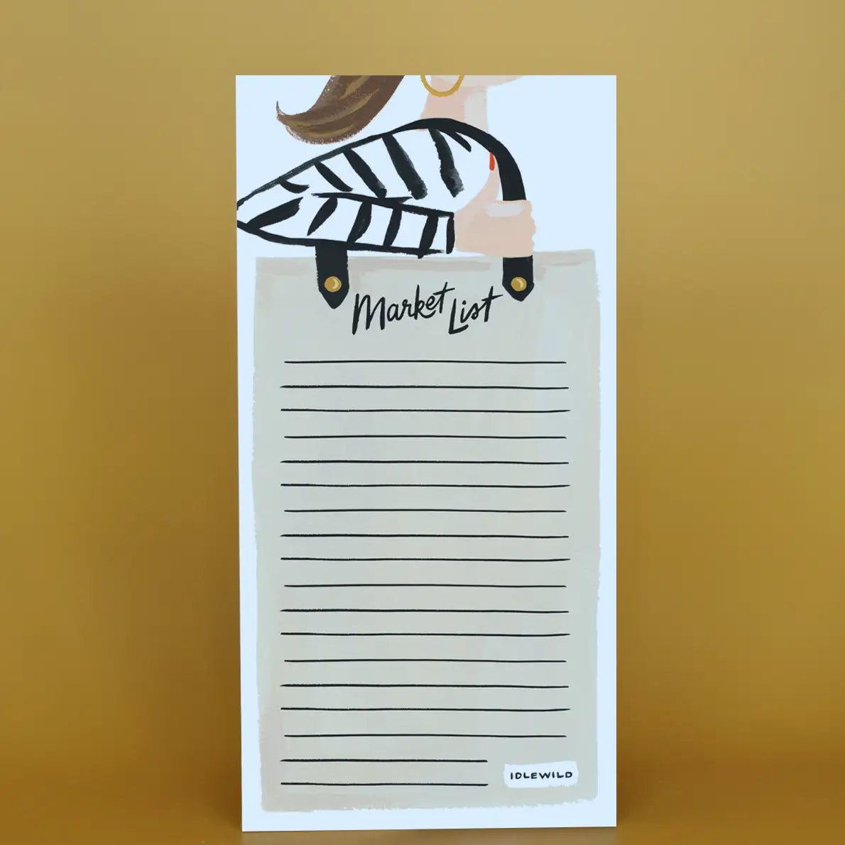 Magnetic Market List Notepad | Canvas Tote
