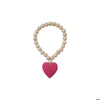 Heart Charm Wood Bead Garland Hanger