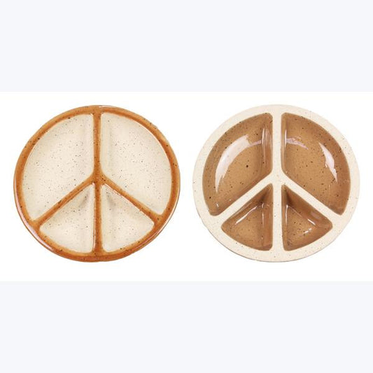 Positive Vibes Peace Sign Divided Dishes