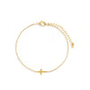 Gold Cross Charm Bracelet
