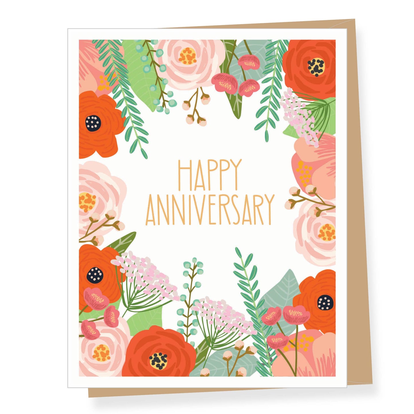 Floral Anniversary Card