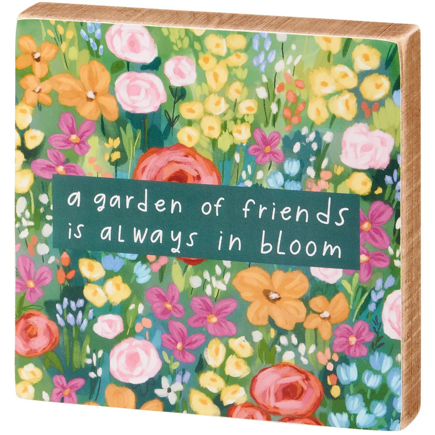 Garden of Friends Block Sign