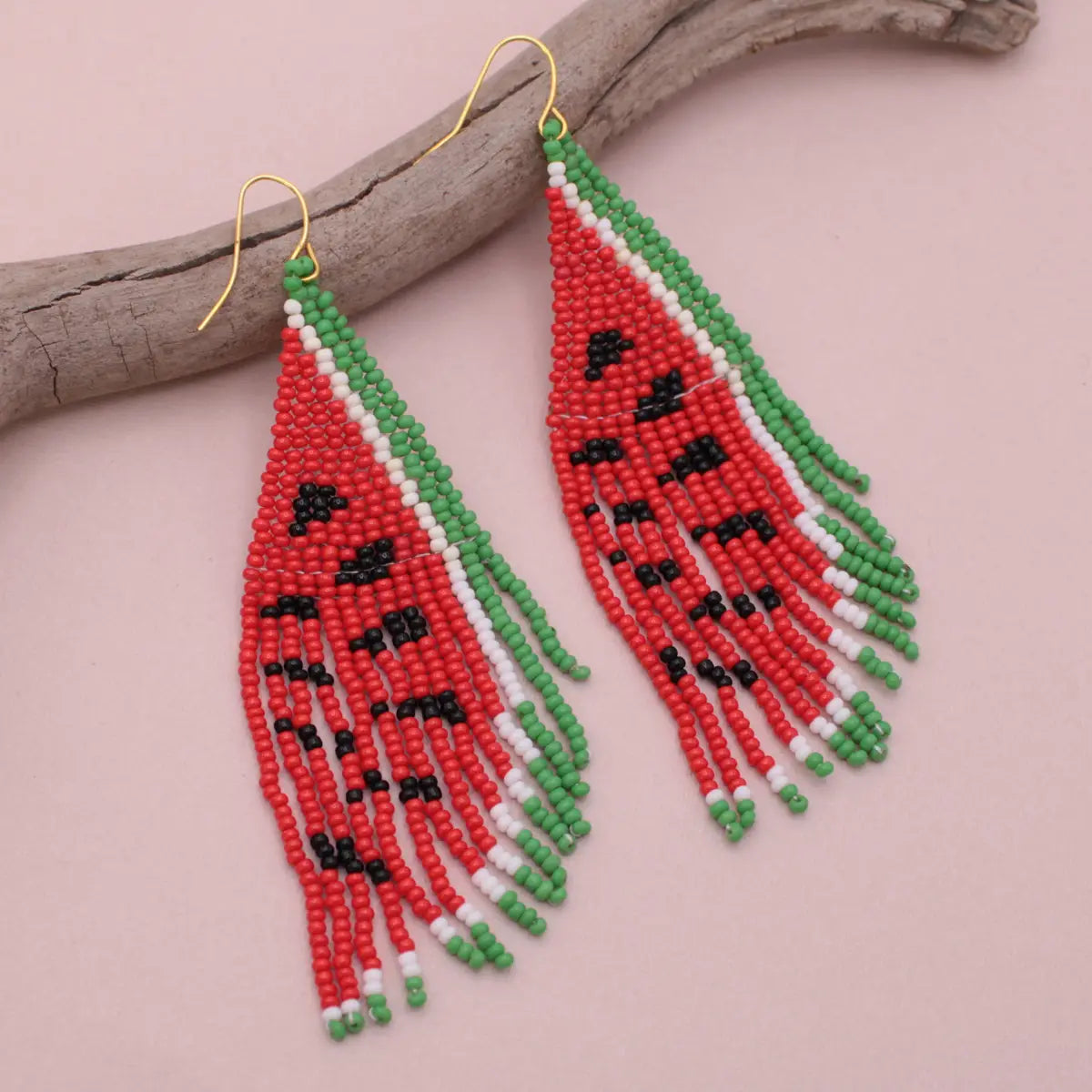 Summer Sweet Watermelon Bead Earrings