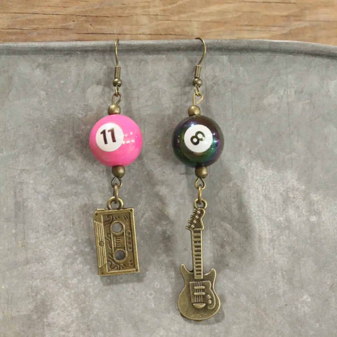 I Love Rock N Roll Charm'd Dangle Drop Earrings
