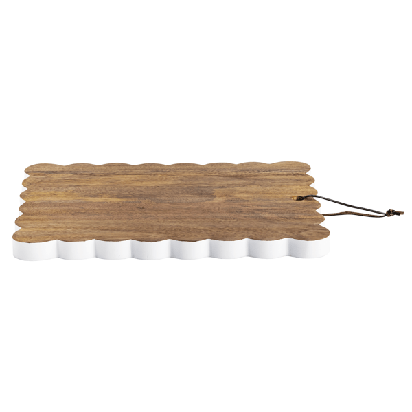 Large Scalloped Wood Board