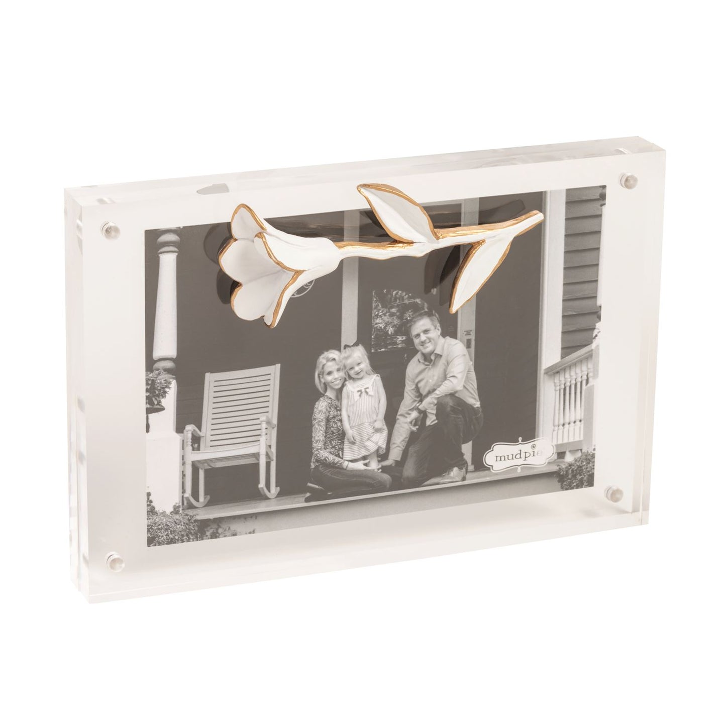 Acrylic Block Frame with Resin Detail
