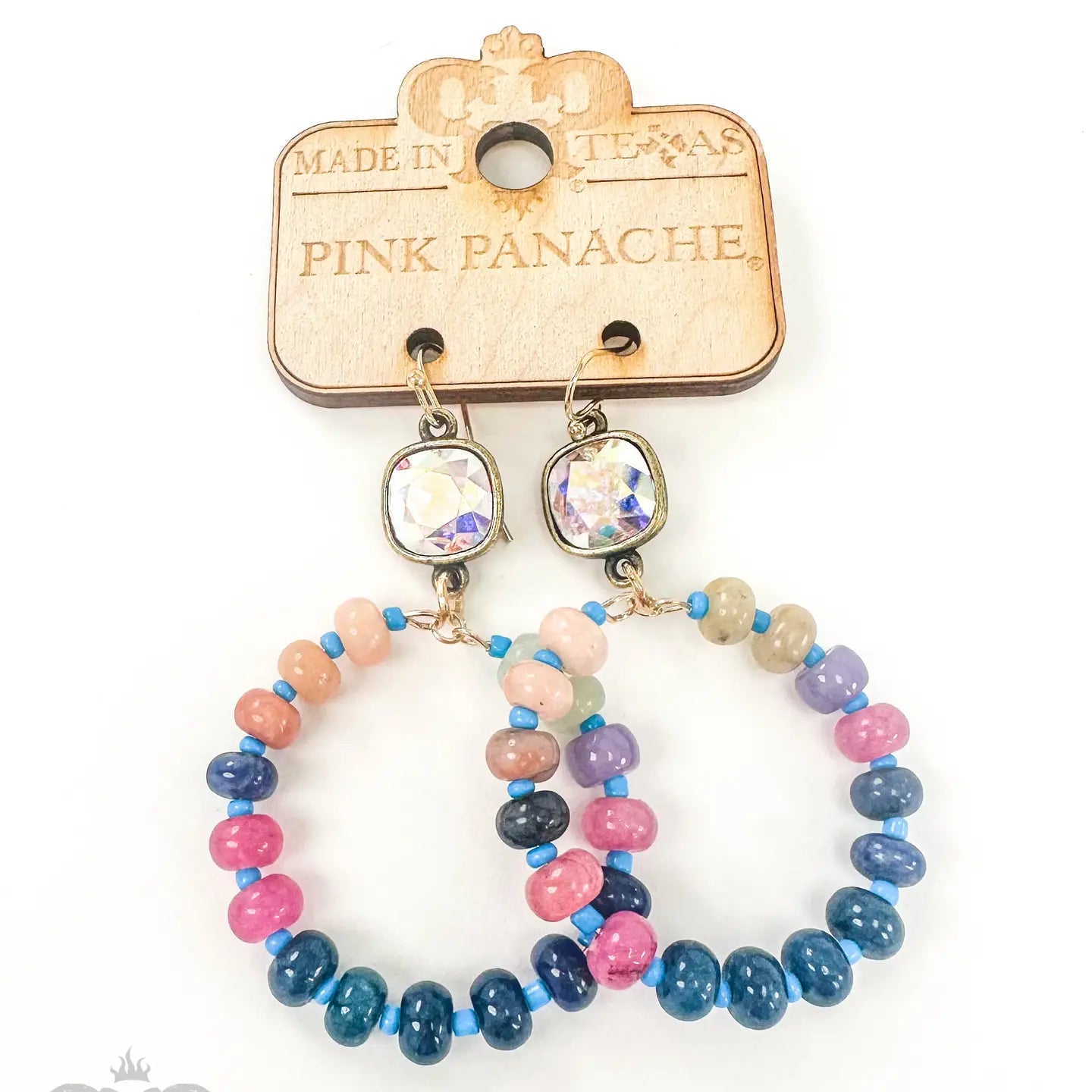 Multi Color Stone Earrings