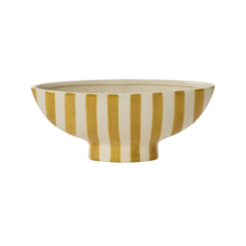 Yellow Saffron Boat Vase