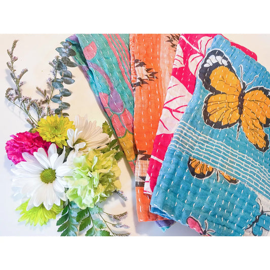 Spring Vibes Kantha Kitchen Towel