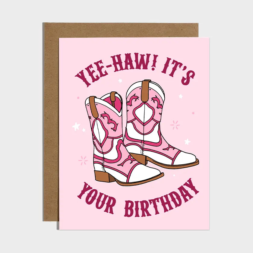 Yee-Haw Cowboy Birthday Card