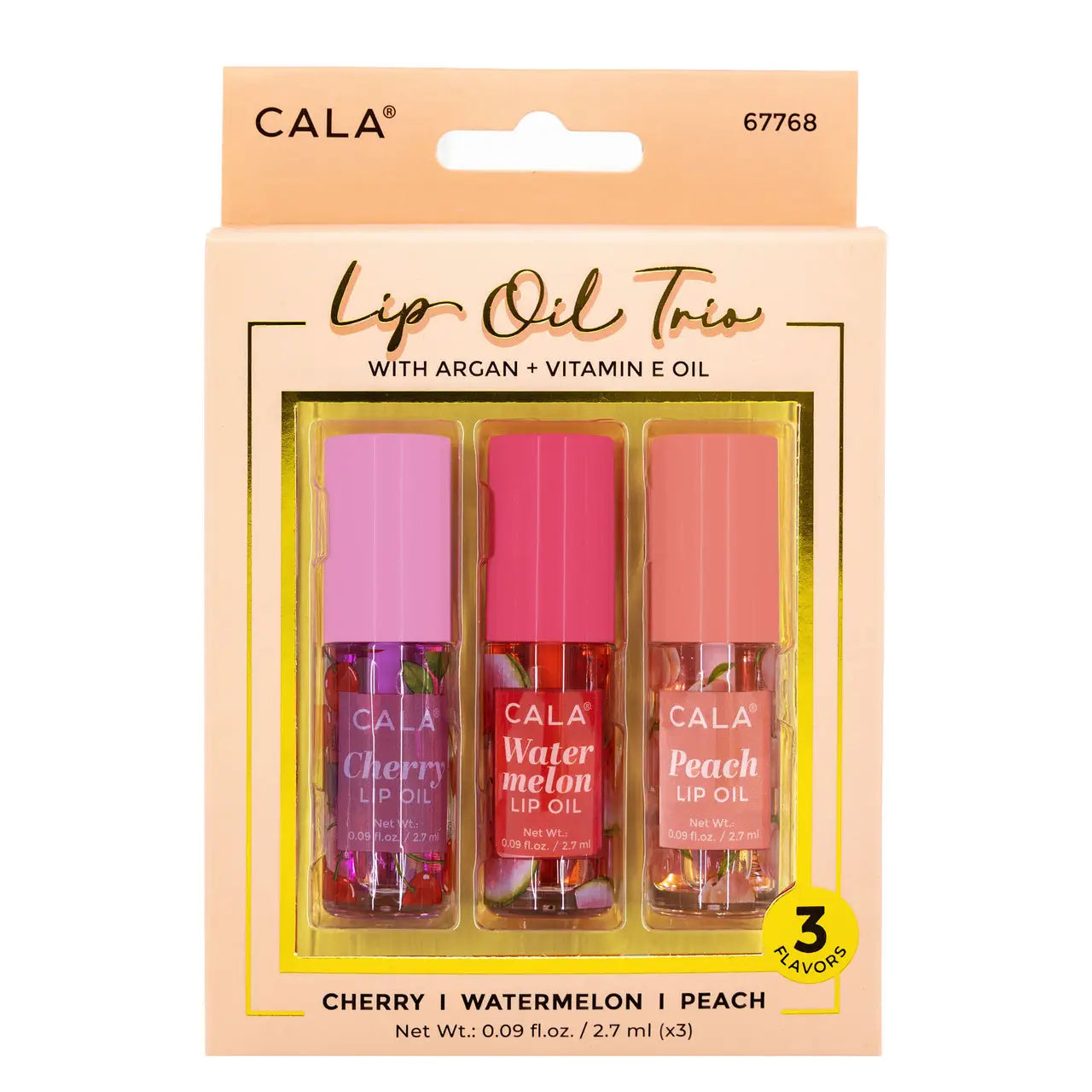 Cala Fruity Tinted Lip Oil Trio