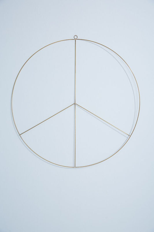 Brass Peace Wreath