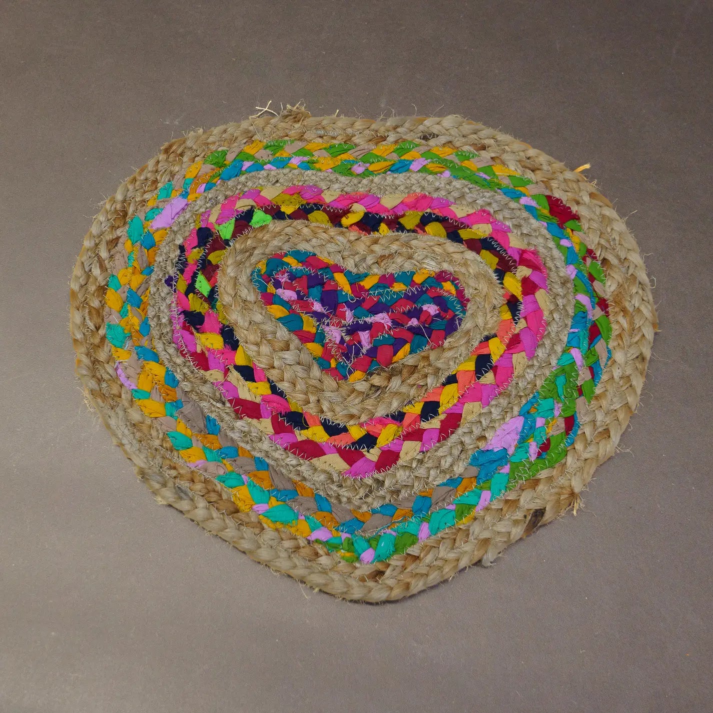 Jute Heart Placemat