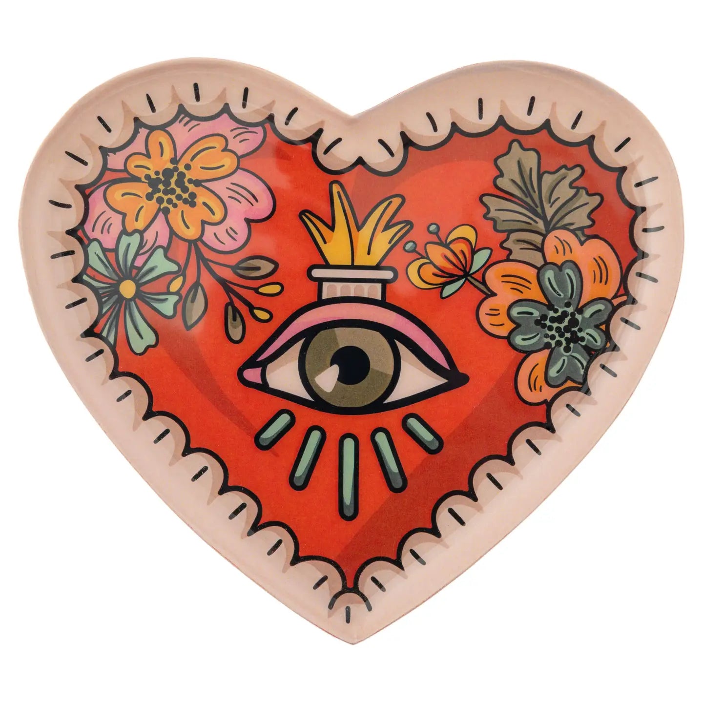 Small Heart Enamel Tray