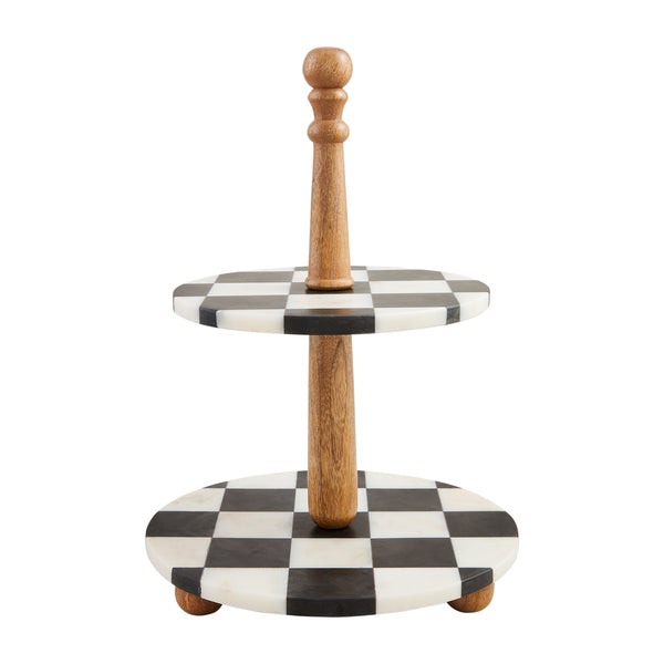 Checkered Marble Tiered Server