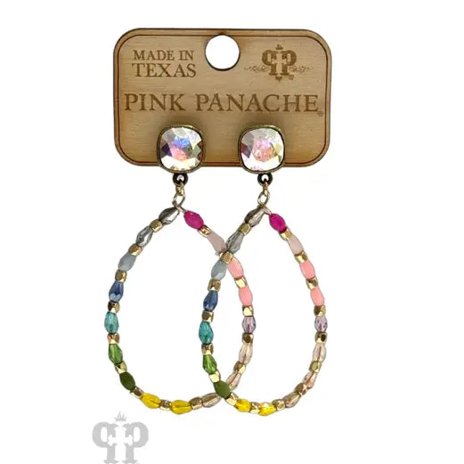 Multi Color Teardrop Earrings