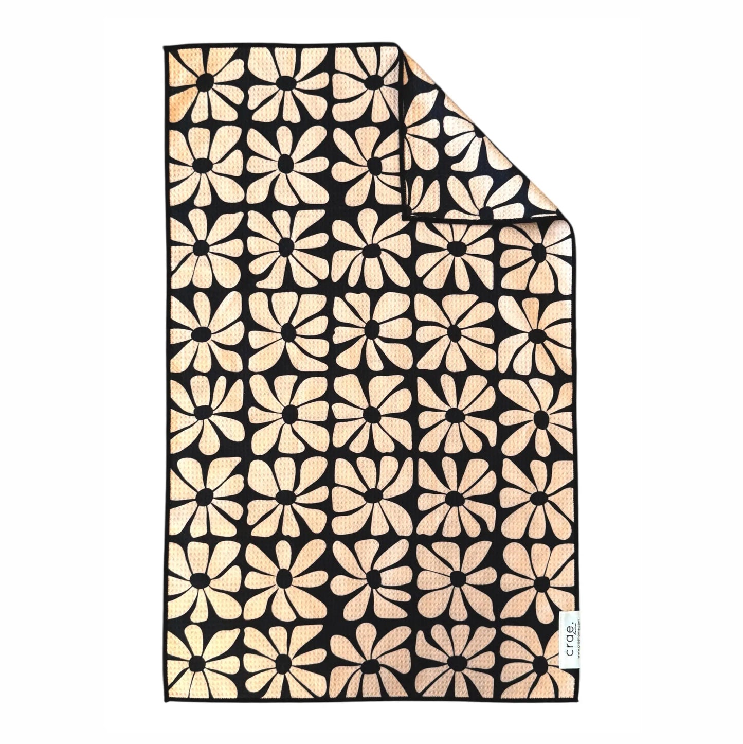 Double-Sided Hand Towel - Dark Darling
