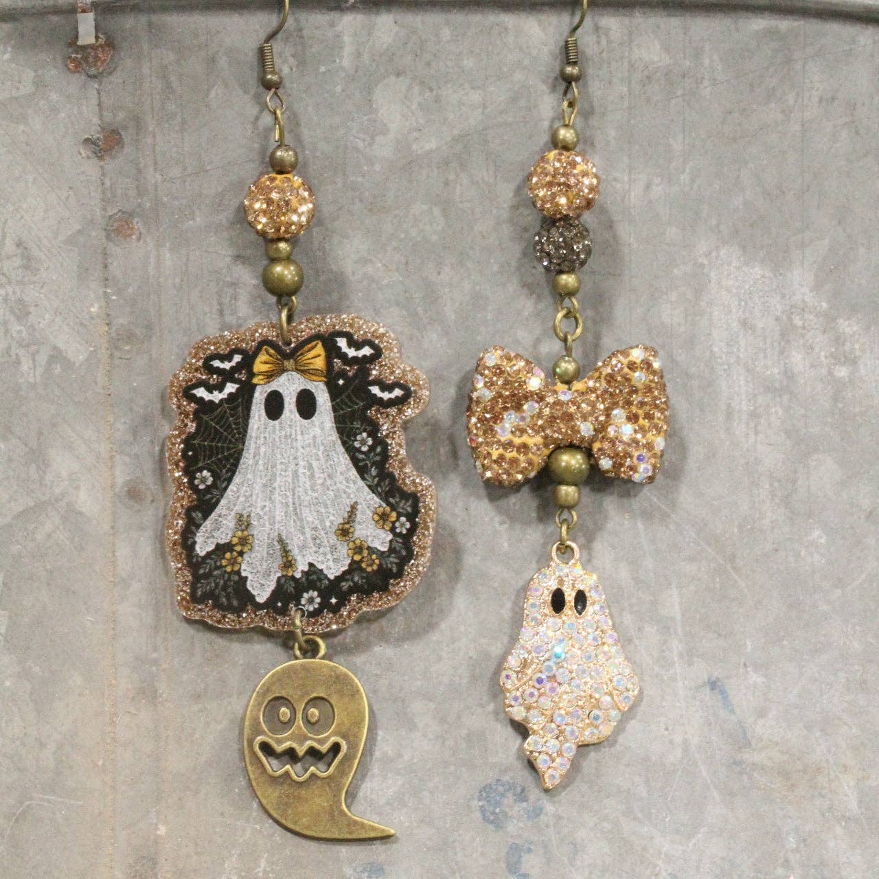 Ghostly BOO Dangle Earrings