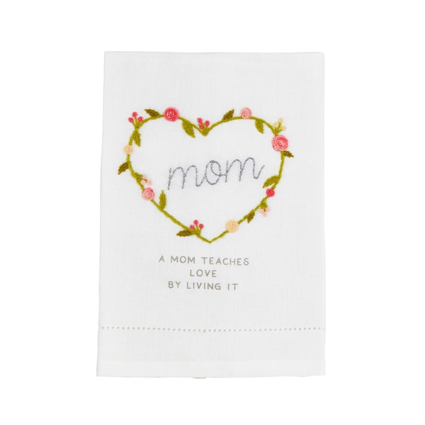 Mom Embroidered Towel