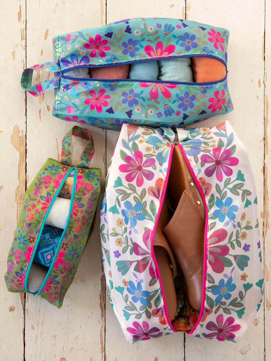 Folk Flower Pack & Go Packing Cubes