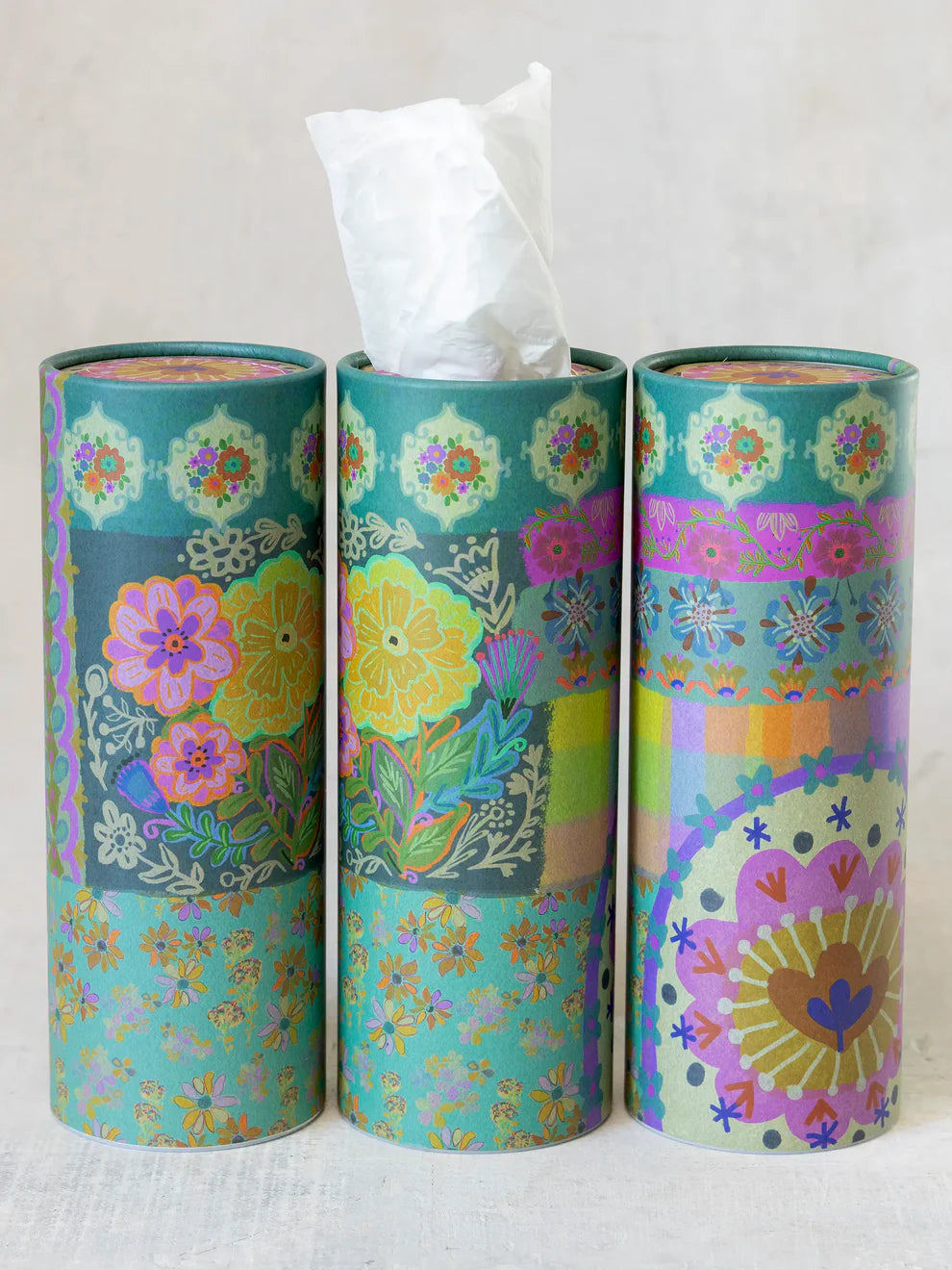 Car Tissues - Floral Patchwork