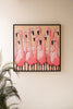 Framed Flamingo Painting