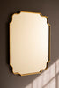 Hammered Antique Brass Framed Mirror