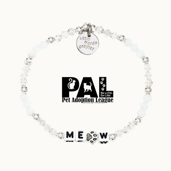 Little Words Project Bracelet- "Meow" Animal Rights for Cats