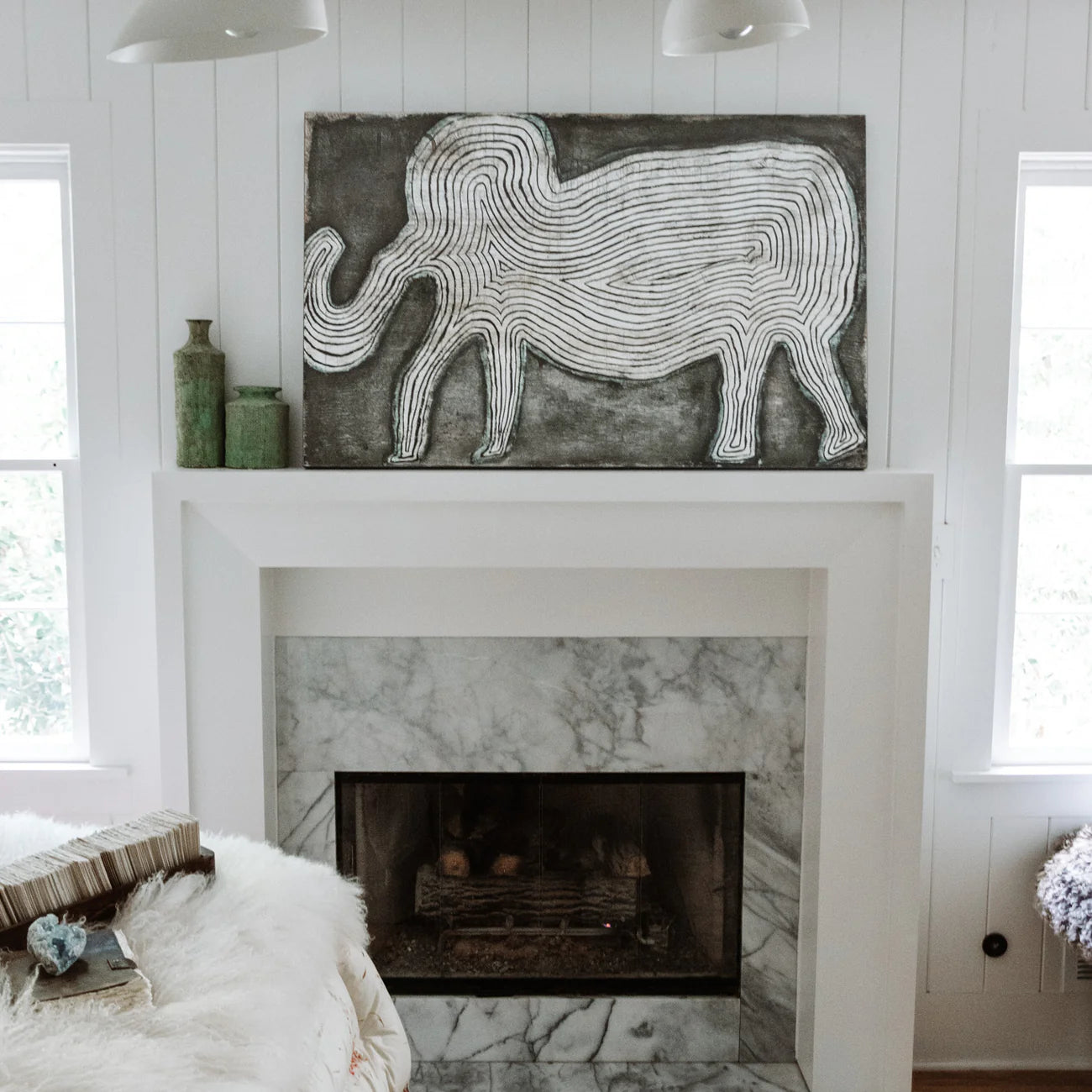 Elephant in The Room Art Print