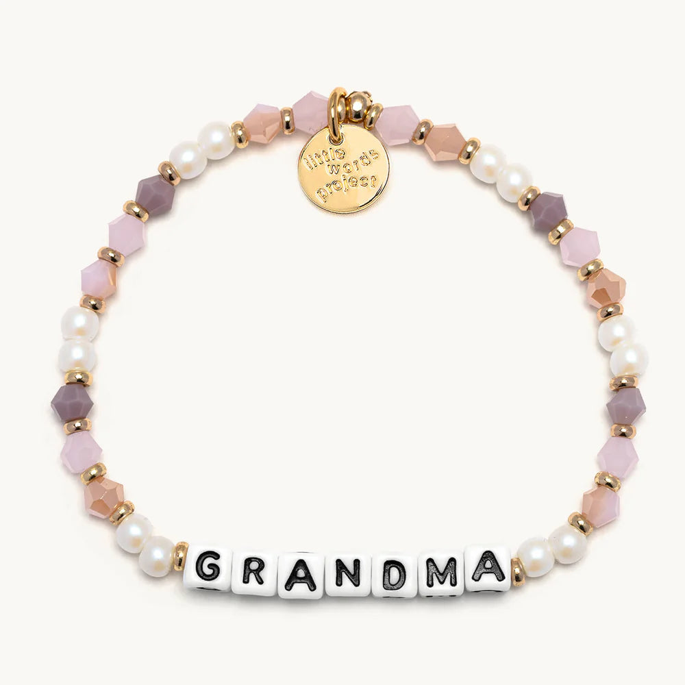 Little Words Project Bracelet- Peachy Love "Grandma"