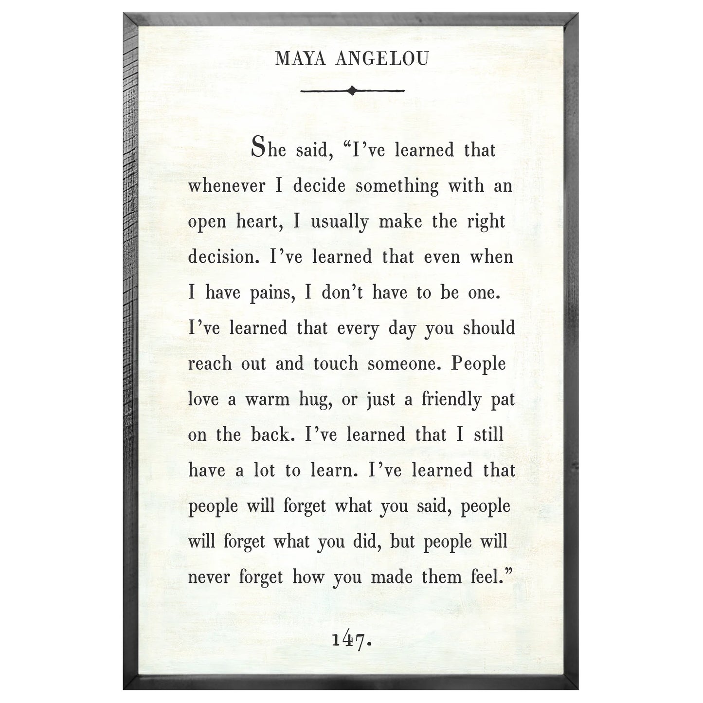 Maya Angelou - Book Collection Art Print