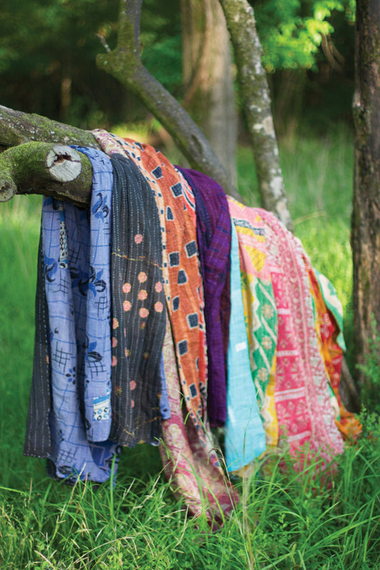 Recycled Kantha Throws