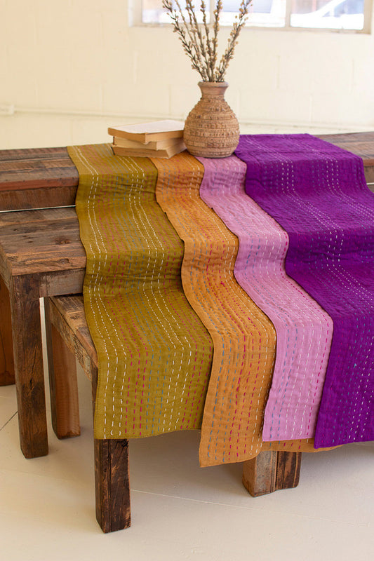Hand-Stitched Table Runners