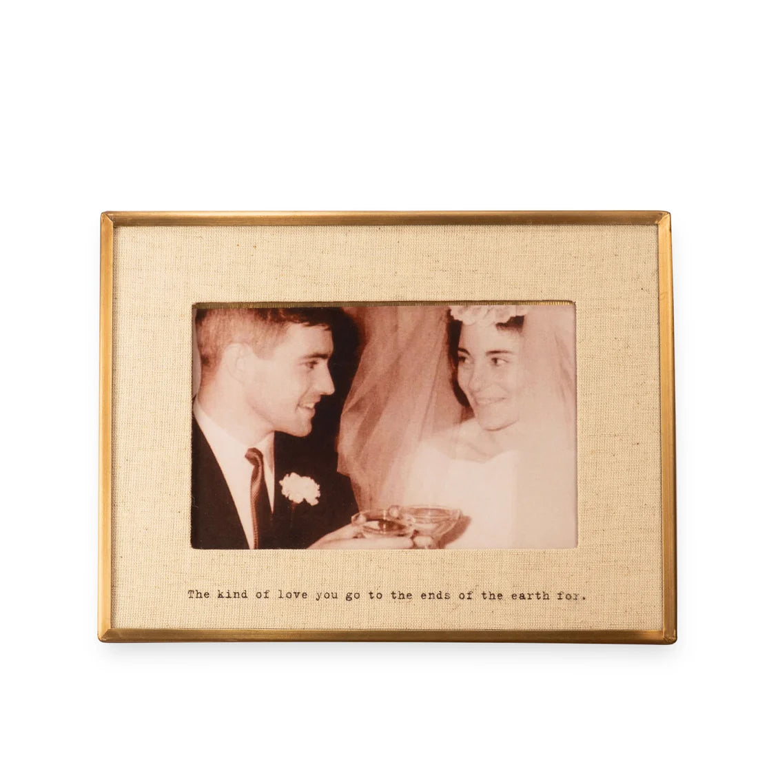 "The Kind Of Love" Brass Linen Frame