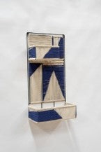 Blue & Natural String Weave Shelf