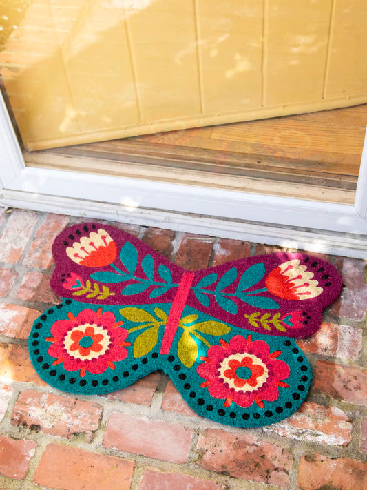 Bungalow Doormat - Butterfly