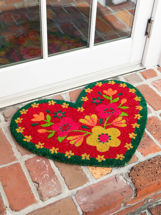Bungalow Doormat - Heart