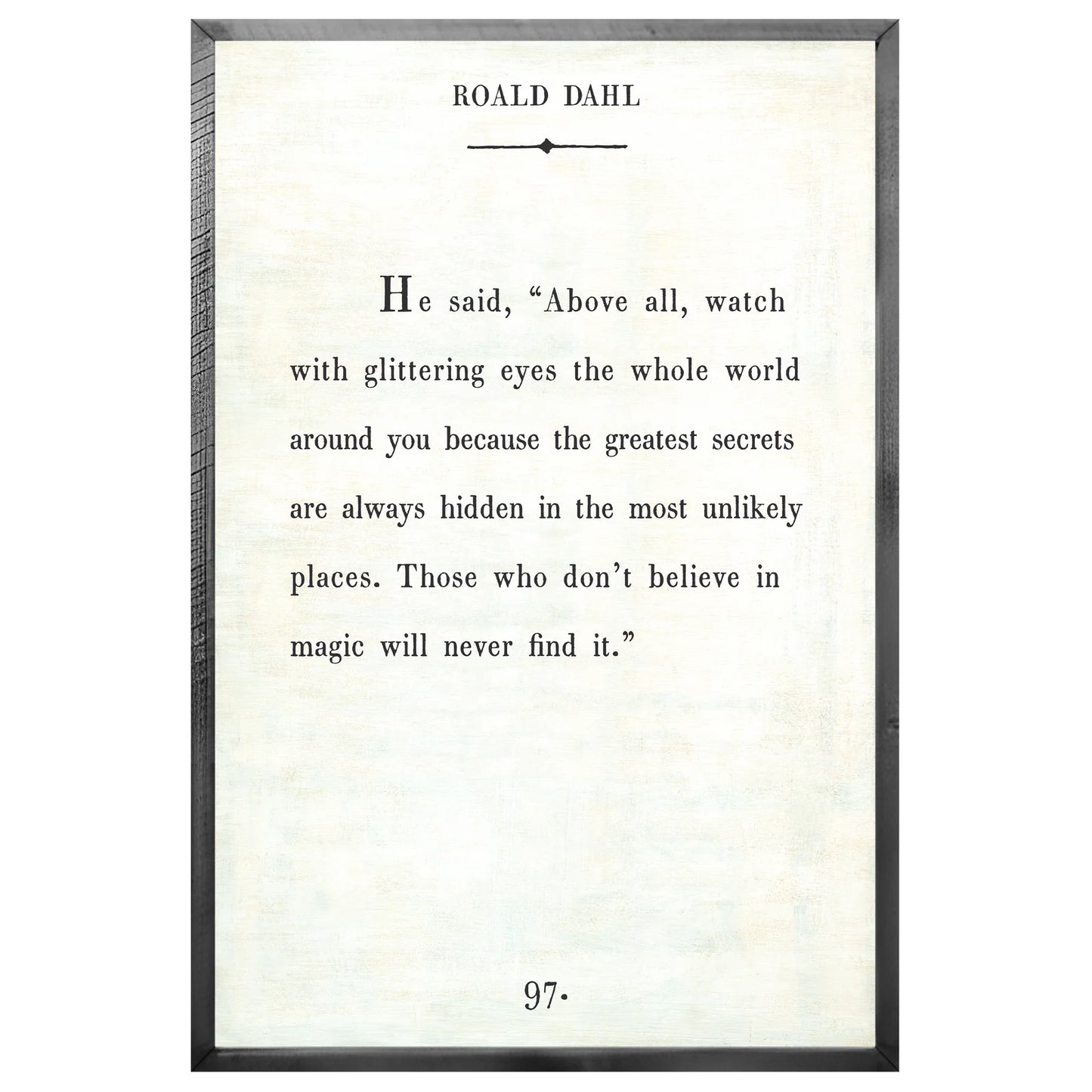 Roald Dahl - Book Collection Art Print