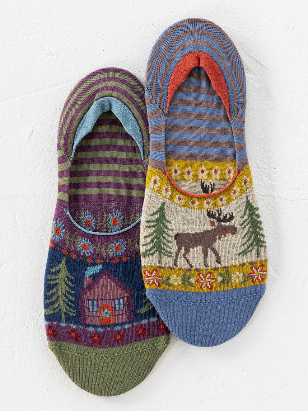 No Show Ankle Socks - Tan Moose