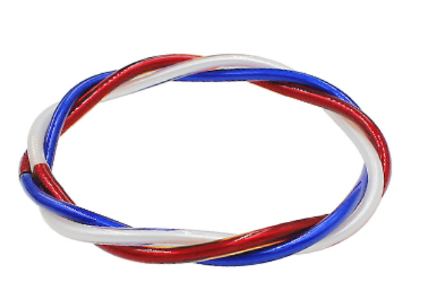 Twisted Tube & Jelly Beaded Bracelet