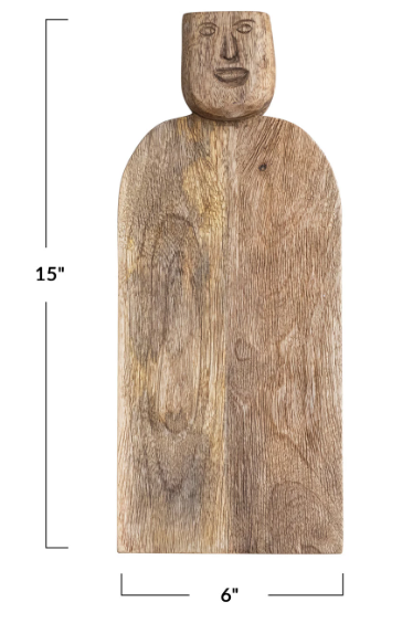 Face Handle Wood Board, Small