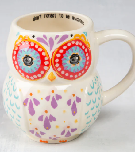 Folk Art Mug - Eleanor The Owl