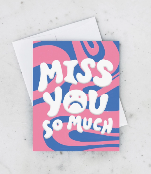 Wavy Miss You Card